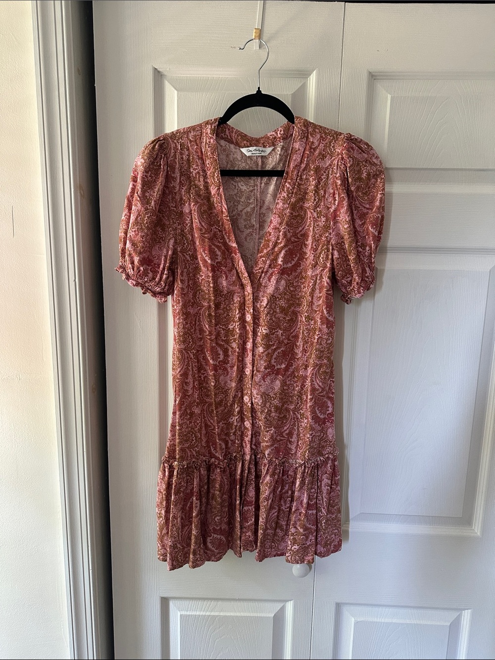 ASOS Miss Selfridge size 4 paisley pink mini dress